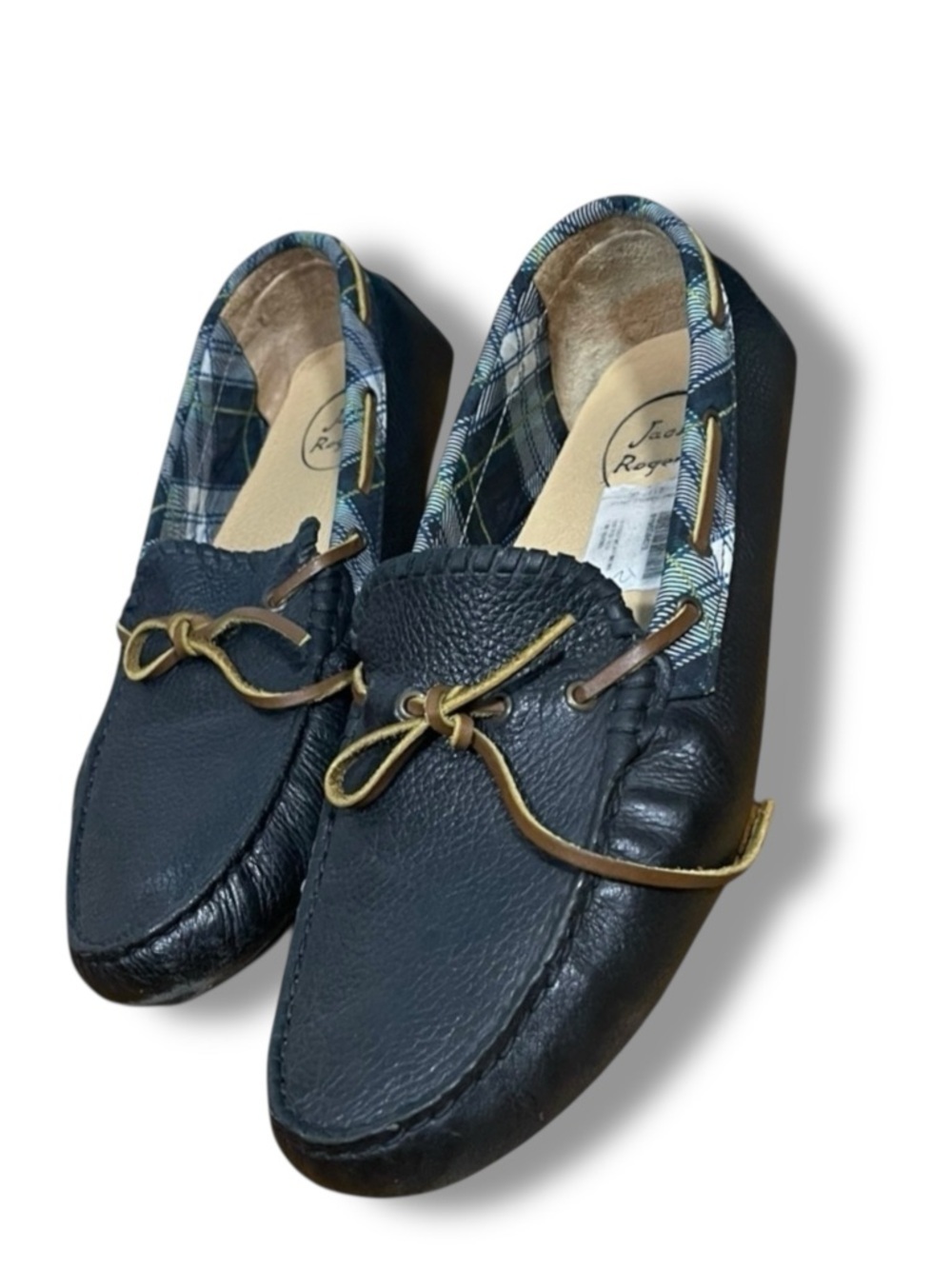 Jack Rogers Men’s Paxton Black Leather Loafers Flats Size 12